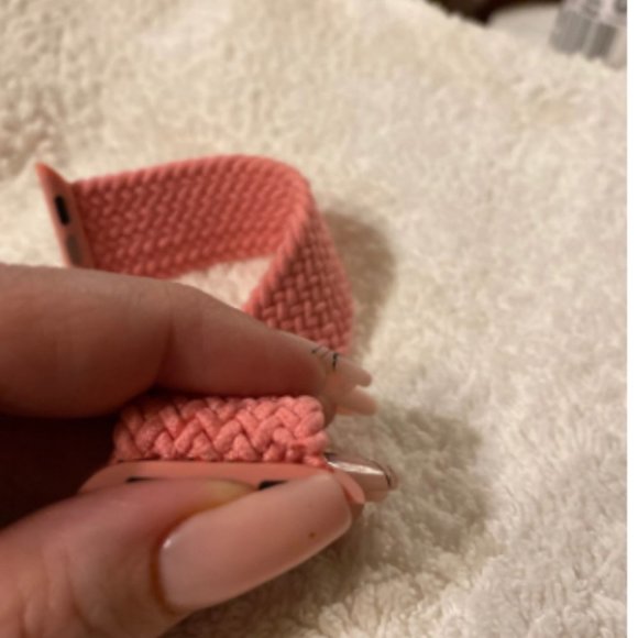 NEW Pink Braided Solo Loop For Apple Watch - Picture 4 of 7